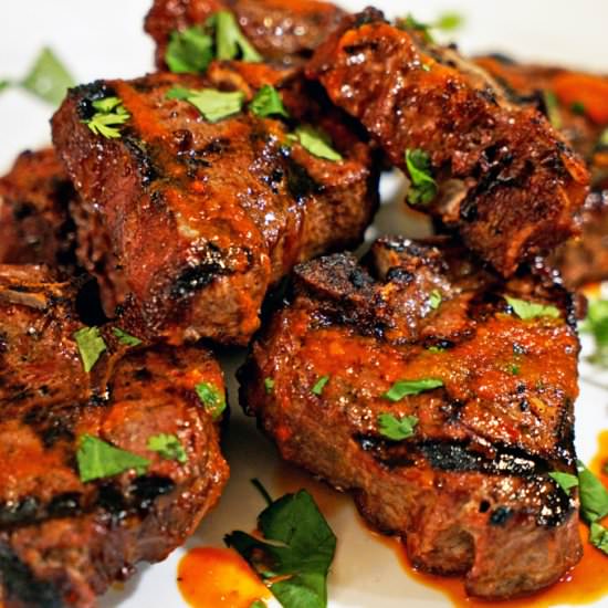 Mongolian Grilled Lamb Loin Chops
