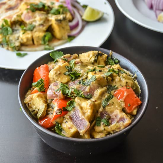 Pepper Paneer Do Pyaza/Onion Curry