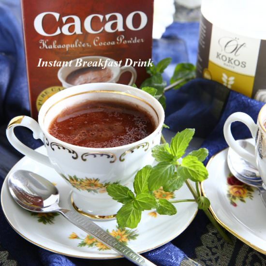 Instant Breakfast Drink with Coconut Oil