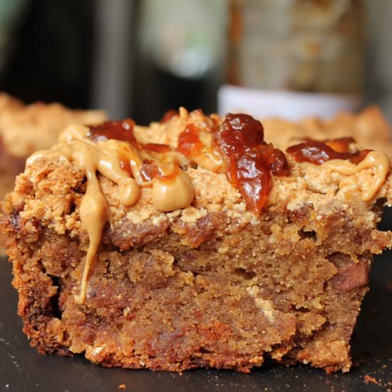 Peanut Butter & Jelly Coffee Cake