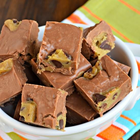 Chocolate Cookie Dough Fudge