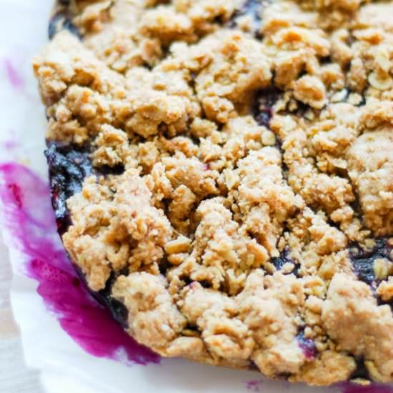 Blueberry Crumble Bars