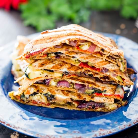 Grilled Vegetable Quesadillas