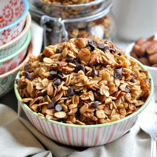 Slow Cooker Salted Caramel Granola