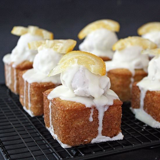 Lavender Lemon Ice Cream Cupcakes