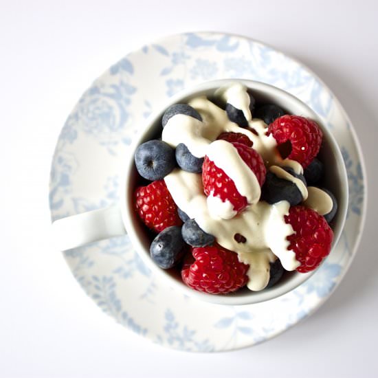 Berries ‘n’ (Vegan) Cream