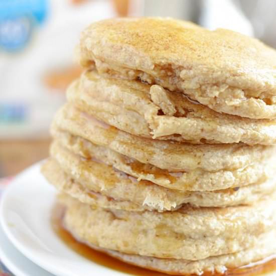 Soft & Fluffy Whole Wheat Pancakes