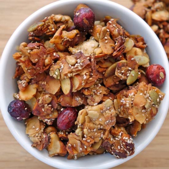 Coconutty Cranberry-Apple Granola