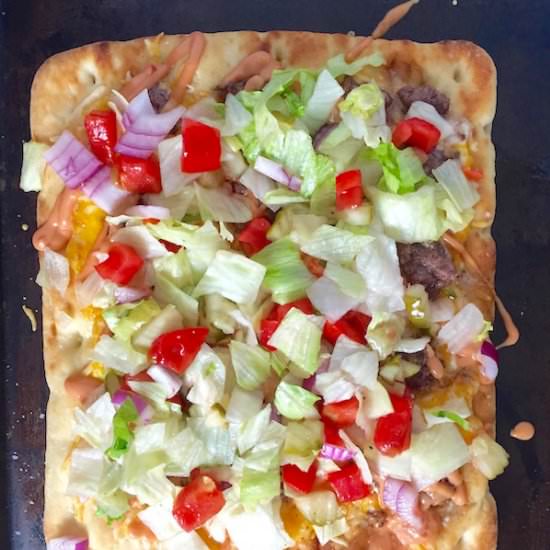 Cheeseburger Pizza