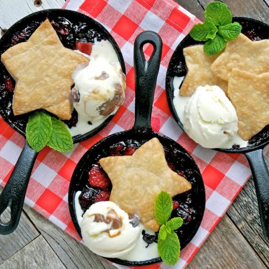 Mini Mixed Berry Cobbler