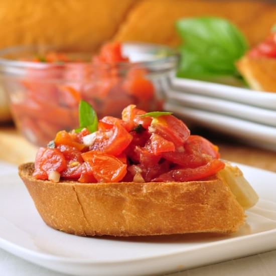 Quick Classic Tomato Bruschetta