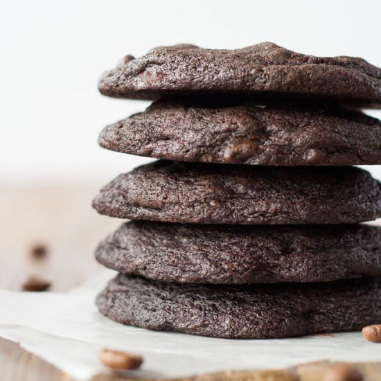 Dark Chocolate Espresso Cookies