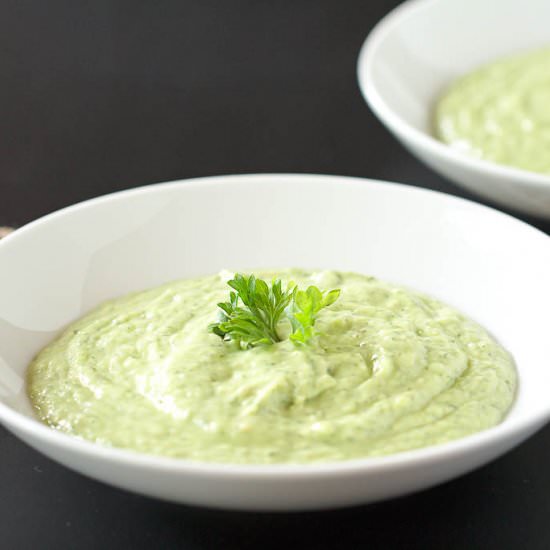 Cold Avocado & Cucumber Soup