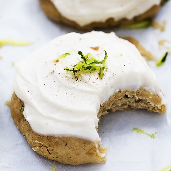 Zucchini Cookies Crm Chees Frosting