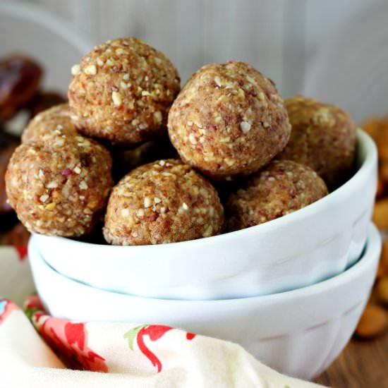 Blueberry Almond Protein Bites