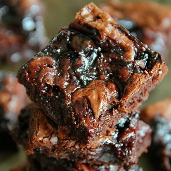 Flourless Chocolate Cherry Brownies
