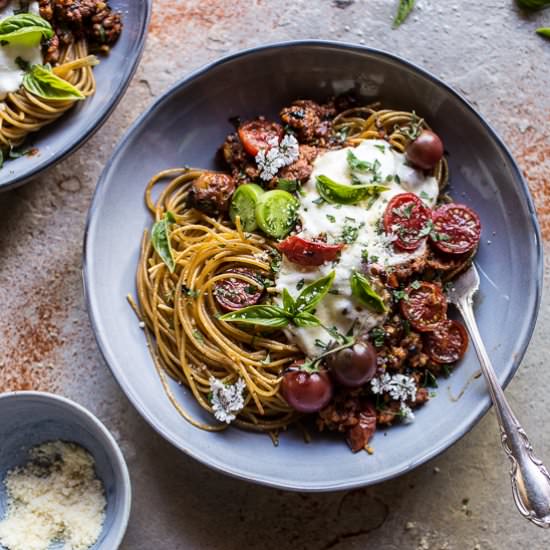 20 Min. Chicken Parmesan Bolognese
