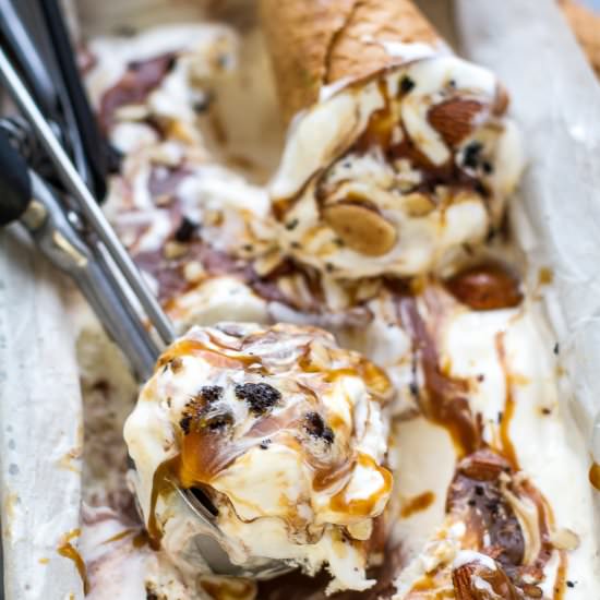 Salted Caramel Oreo Ice Cream