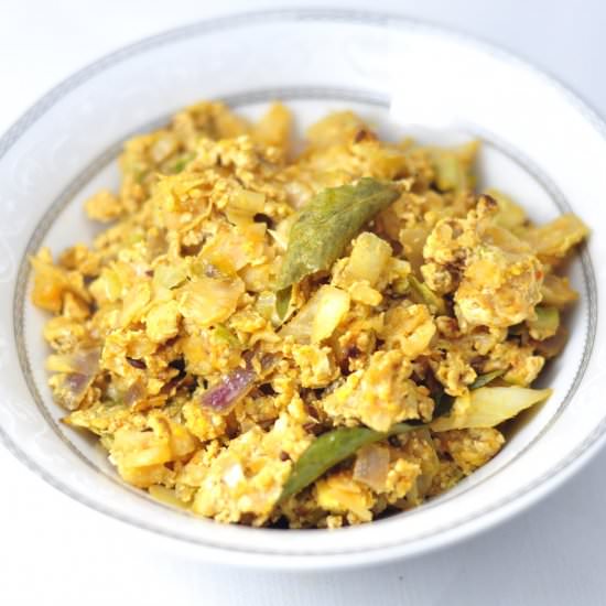 Scrambled Egg with Cabbage