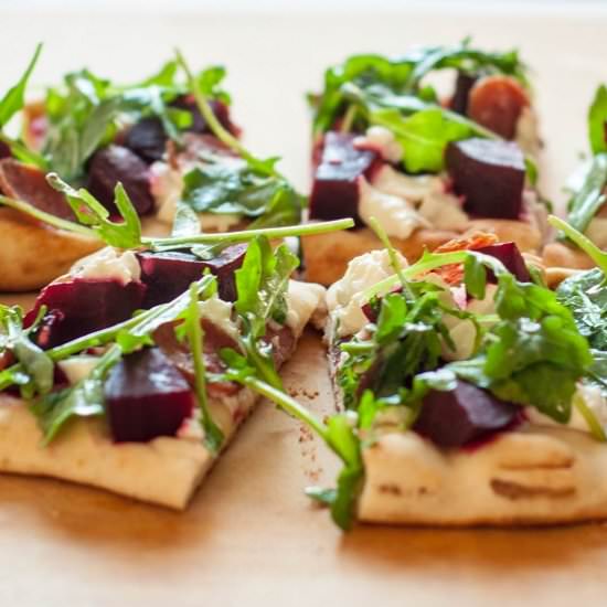 Beet & Goat Cheese Flatbread