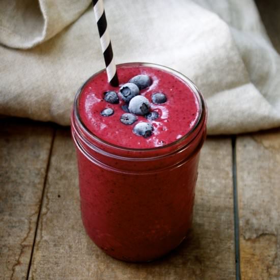 Blueberry Cherry Bomb Smoothie