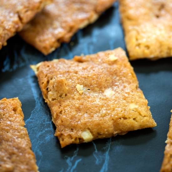 Easy Vegan Blondie Crisps