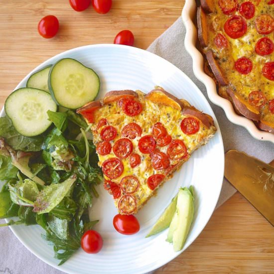 French Tomato, Tuna, & Mustard Quiche