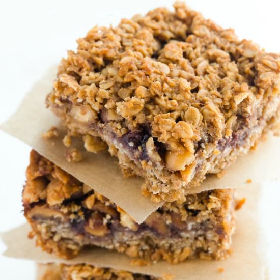Nutty Jam Bars