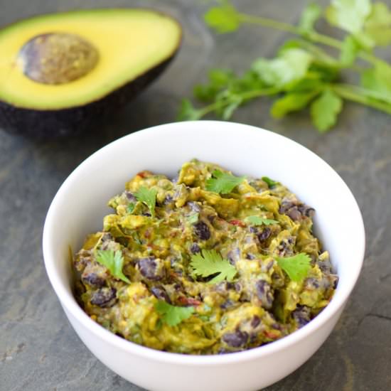 Spicy Black Bean Guacamole