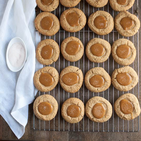 Almond Butter Thumbprints