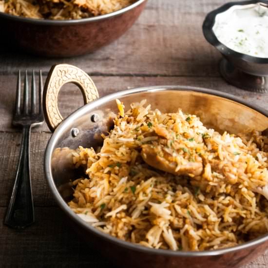 Rice Cooker Chicken Biryani