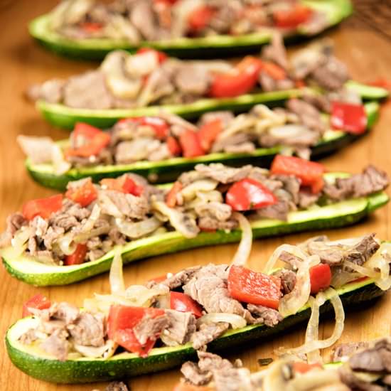 Steak Zucchini Boats