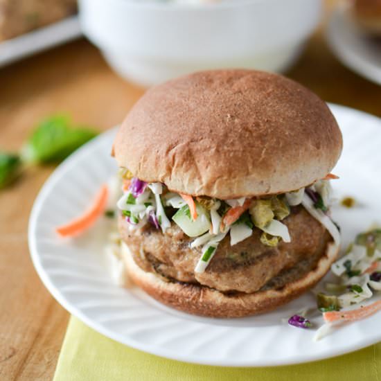 Banh Mi Turkey Burgers
