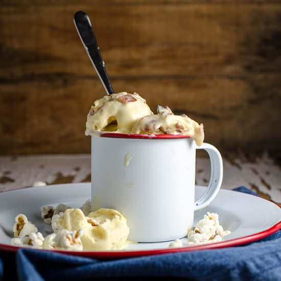 buttered popcorn & bacon icecream