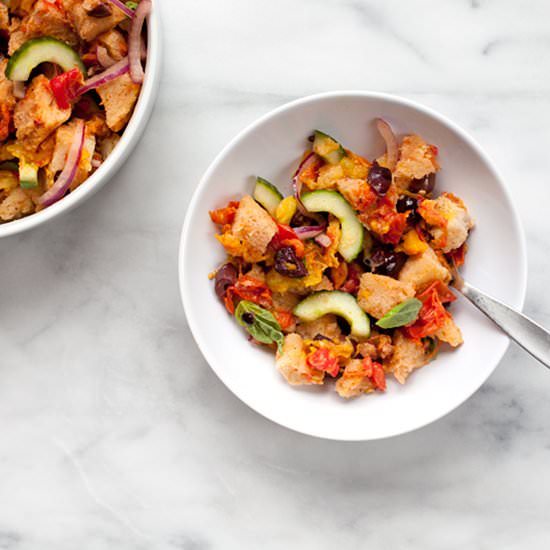 Charred Tomato Panzanella