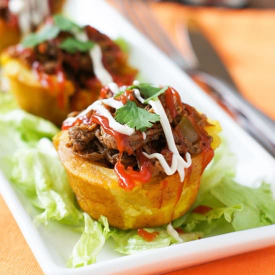 Stuffed Plantain Cups
