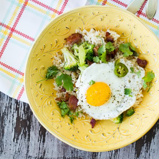 Bacon, Broccoli and Egg Bowl