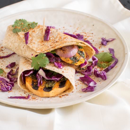 Grilled Sweet Potato Wraps