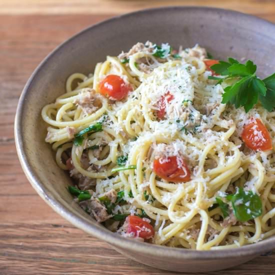 Tuna Arugula Pasta