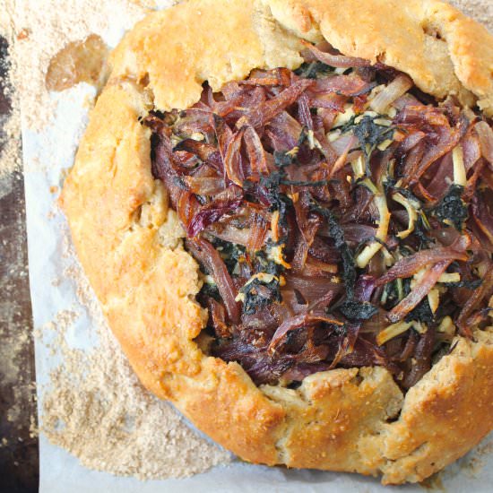 Silverbeet & Haloumi Galette