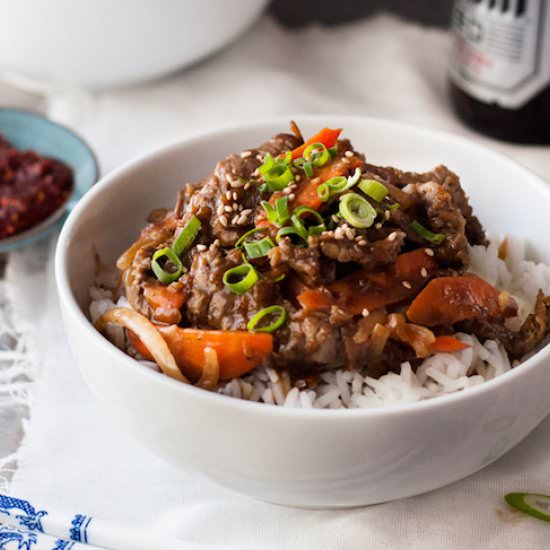 Korean Beef Bowl (Bulgogi)