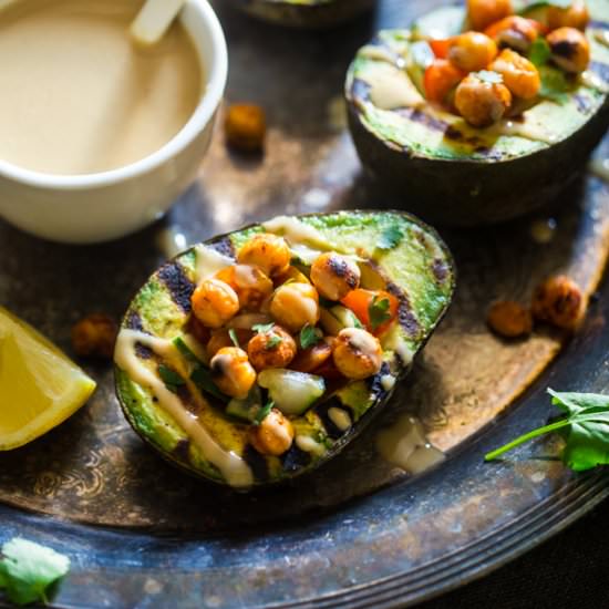 Mediterranean Grilled Avocados