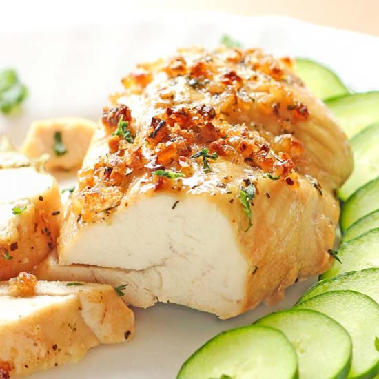 Baked Garlic Brown Sugar Chicken