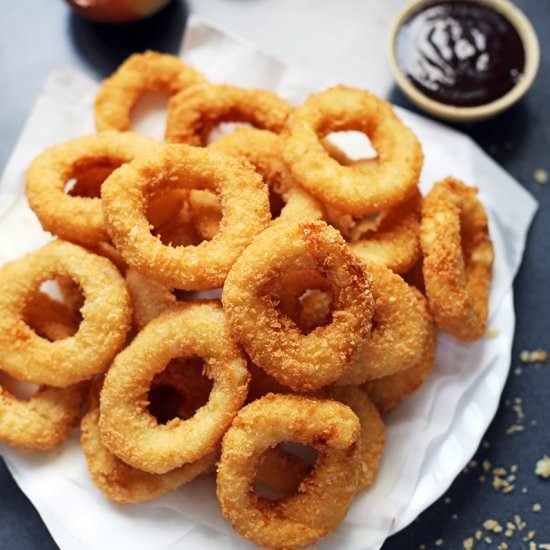 Crispy Fried Battered Onion Rings