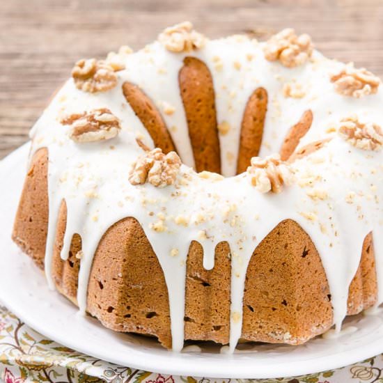 Bourbon Walnut Pound Cake