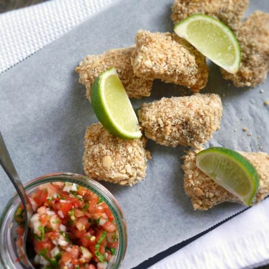 Peanut Crusted Chicken with Salsa