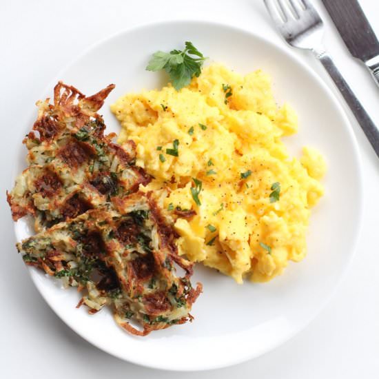 Waffle-Iron Hashbrowns