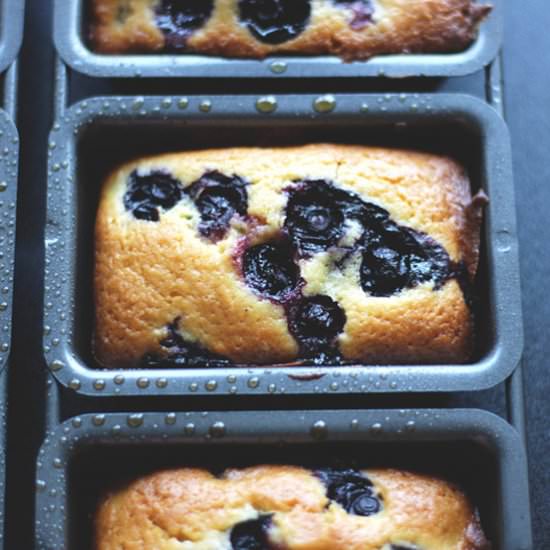 Mini Blueberry Lemon Loaves