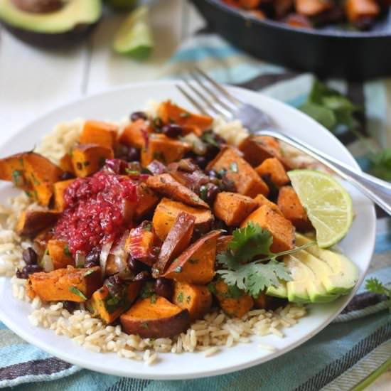 Sweet Potato Burrito Bowls
