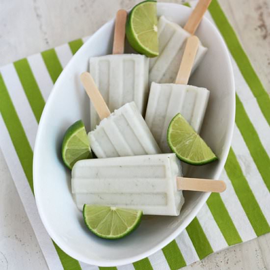 Coconut Lime Popsicles